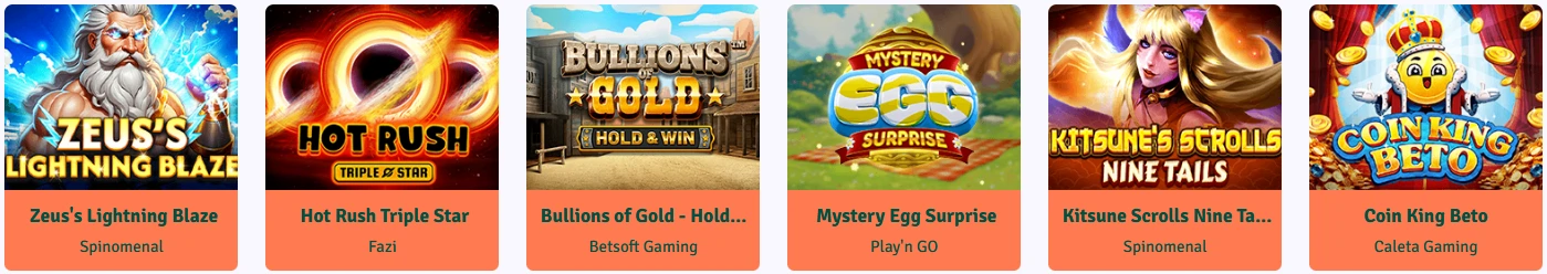 Machines à sous les plus populaires sur Staxino Casino