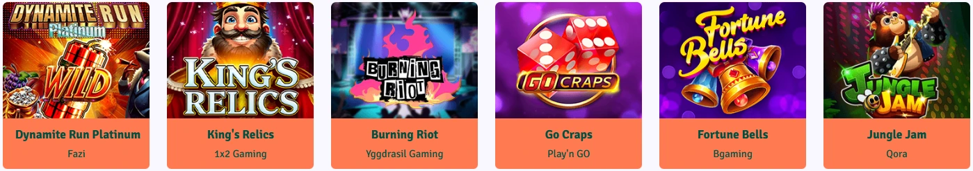 Toutes les machines à sous disponibles sur Staxino Casino