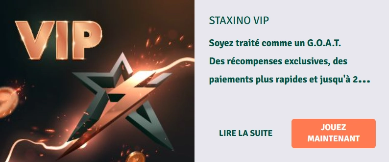 Promotions et avantages exclusifs du club VIP Staxino